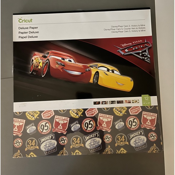 Cricut Art Cricut Deluxe Patterned Card Stock Disney Pixar Cars